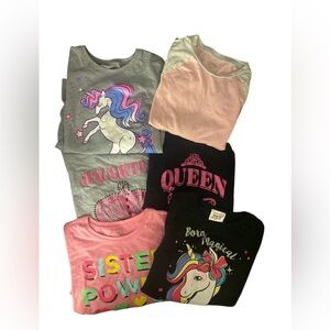 Girls 6 Pice Long Sleeve T-Shirt Bundle GUC 7/8